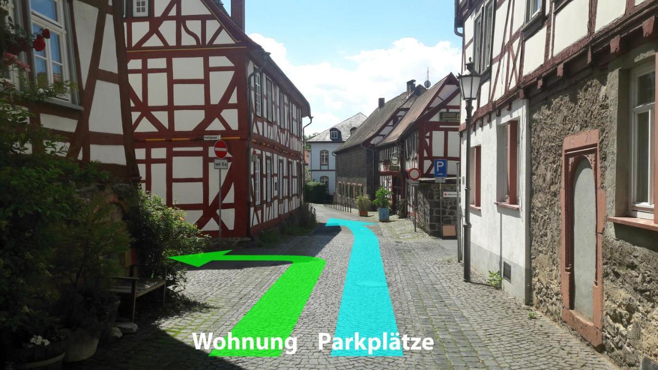 Historische Ferienwohnung Mit Kamin In Lich Esterno foto